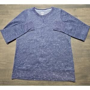 Tek Gear Ultra Soft Fleece Crewneck Sweatshirt Blue Women's Large